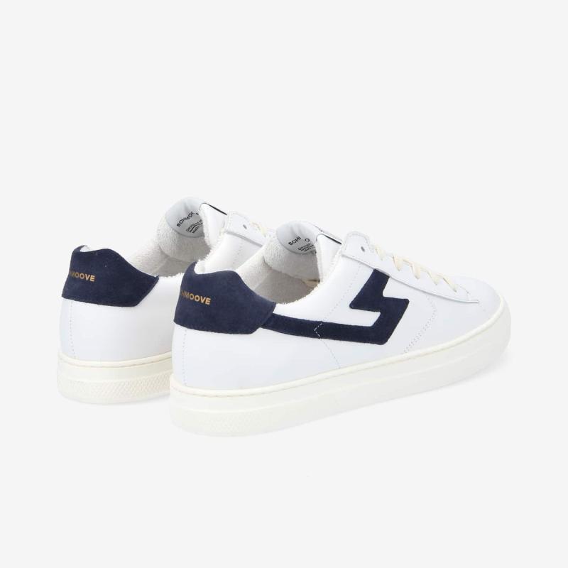 SPARK SIGNATURE M - NAPPA/SUEDE -  BLANC/BLEU